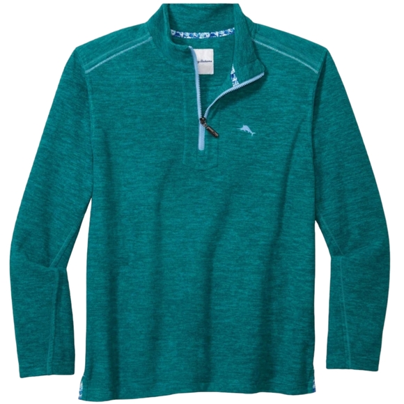 Tommy Bahama Cloud Peak 1/2 Zip in 'At Sea' - Big Sizes main image 0